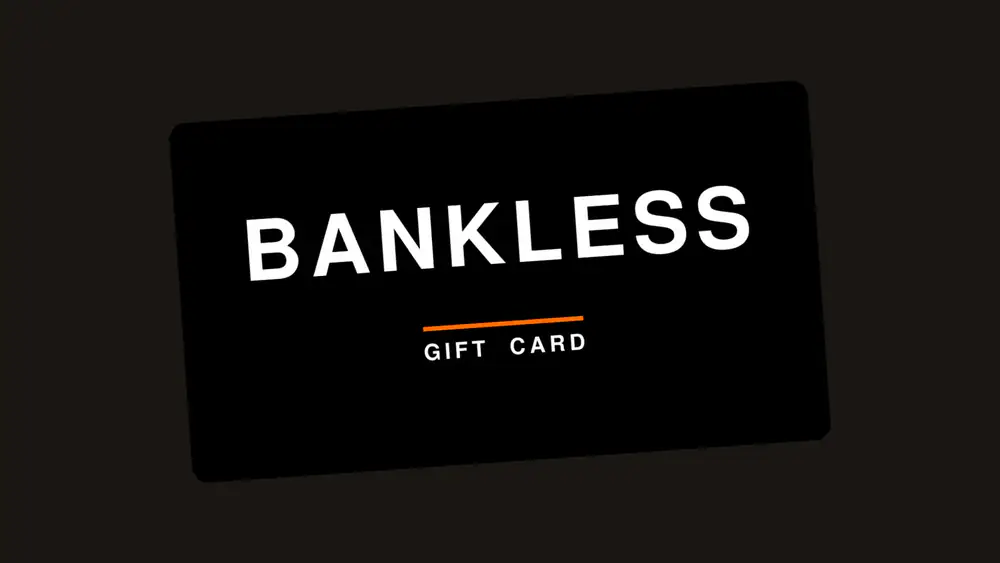 Bankless gift card