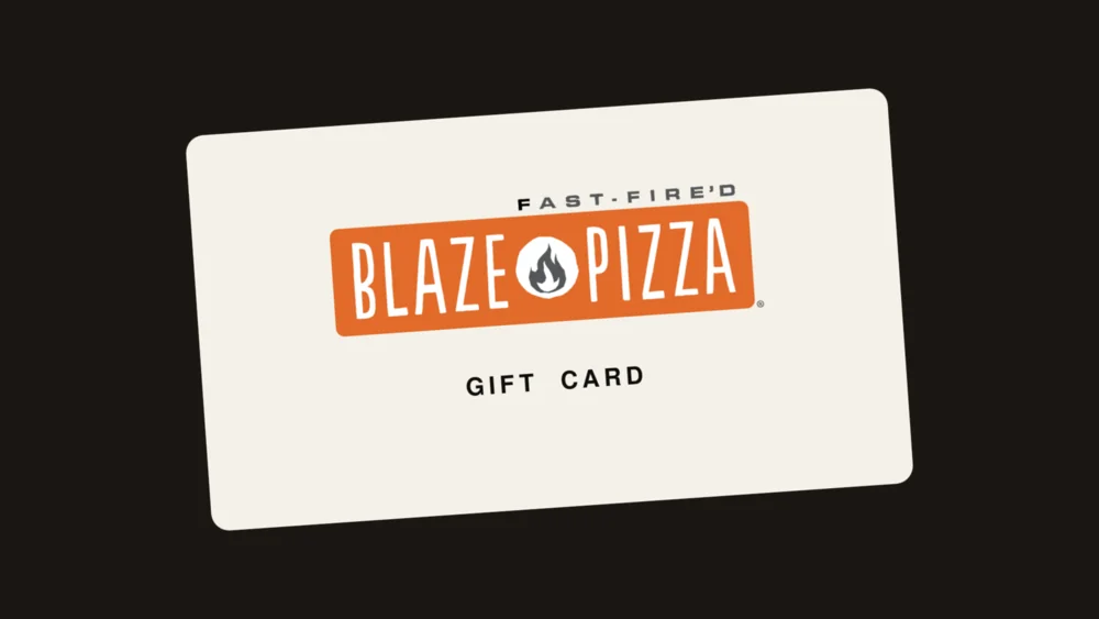Blaze Pizza gift card