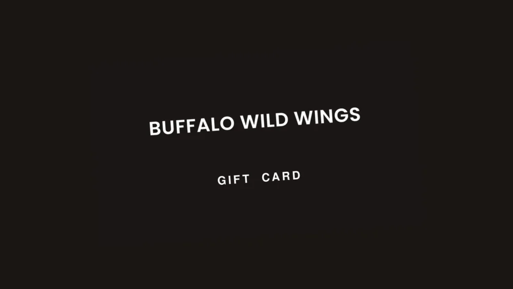 Buffalo Wild Wings gift card