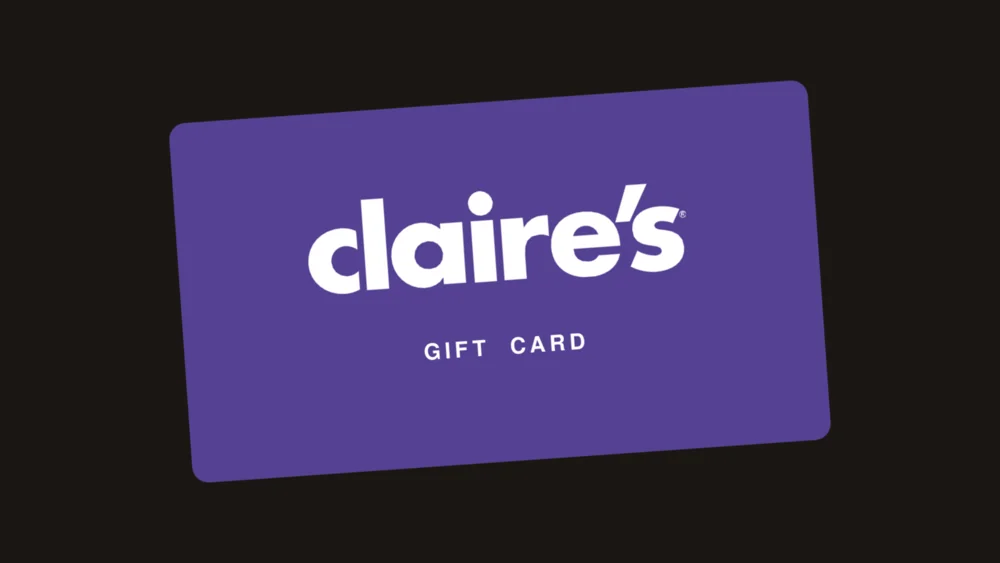 Claire's gift card