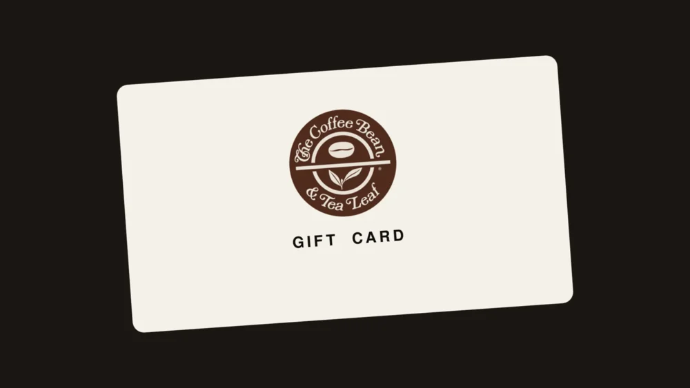 The Coffee Bean & Tea Leaf gift card