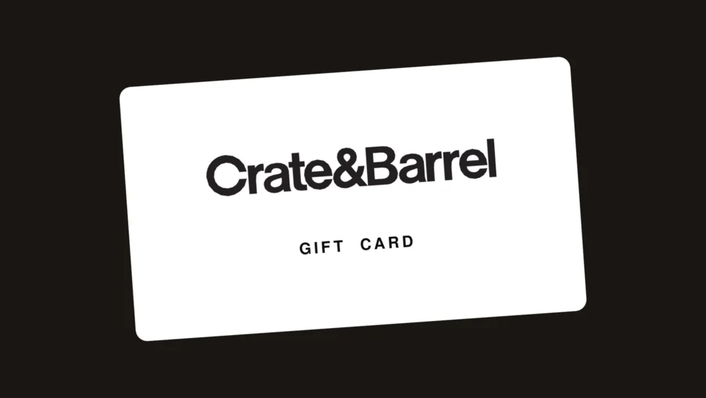 Crate & Barrel gift card