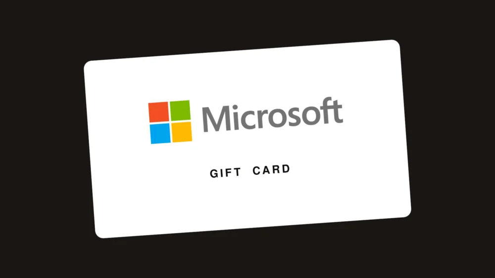 Microsoft gift card