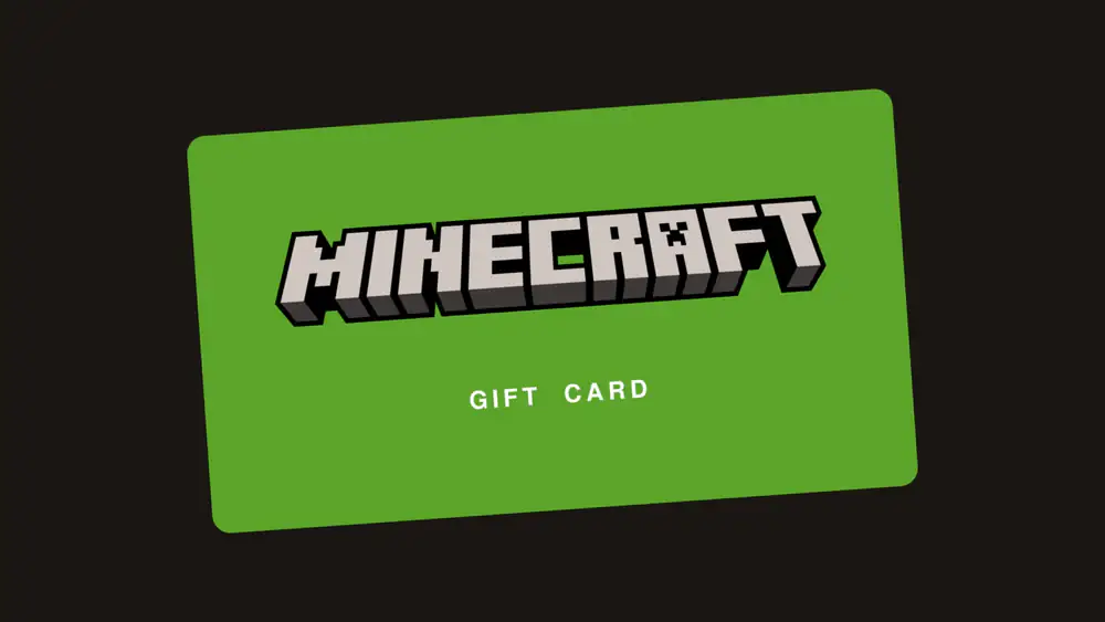 Minecraft gift card