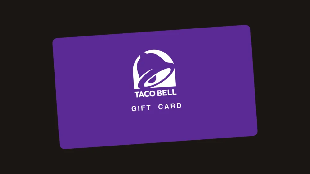 Taco Bell gift card
