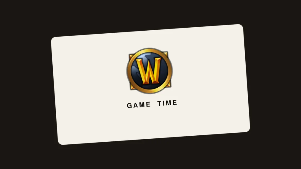 World of Warcraft gift card