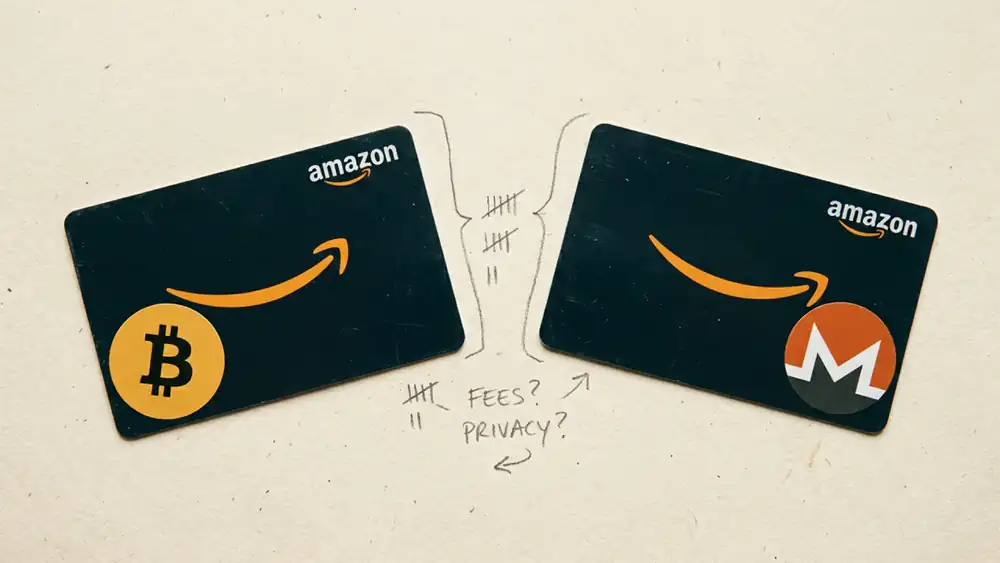 Monero vs Bitcoin for gift cards: privacy comparison